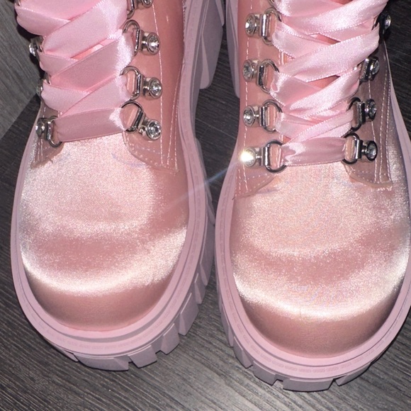 Sugar Thrillz Holy Revelations Combat Boots - Picture 10 of 11